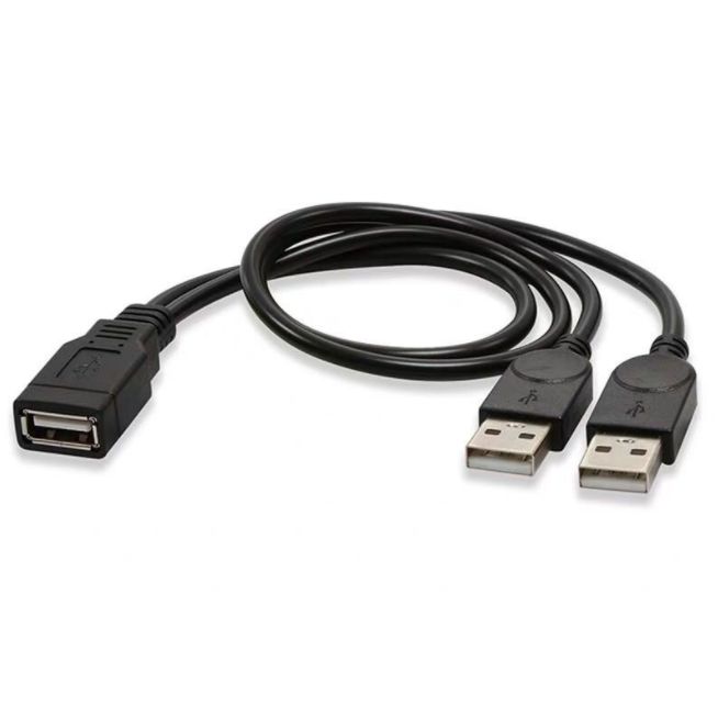 Przedłużony kabel USB do transmisji danych USB 2.0 2 w 1